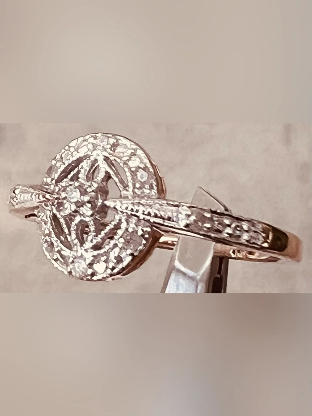 ✨Beautiful Diamond Ring NEW 10K Yellow Gold Cocktail Engagement Wedding Women’s